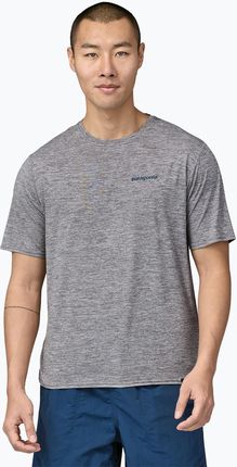 Patagonia Koszulka Męska Cap Cool Daily Graphic Shirt Waters Boardshort Logo Abalone Blue/Grey