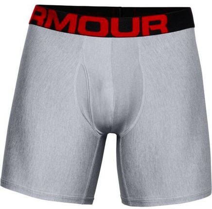 Bokserki męskie Under Armour  Tech 6" 2 Pack grey Dynamic XS