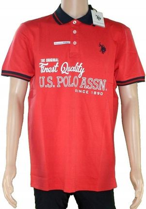 U.S. Polo Assn oryginalna męska koszulka polo granat wysoka jakość - XL