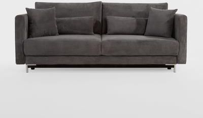 Exline Sofa 3-Osobowa Sztruksowa Szara Rico New (4,351841214E+15)