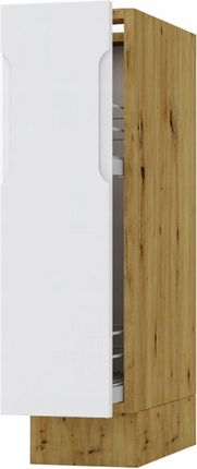 Szafka kuchenna dolna cm 20 z koszem CARGO ISABEL jasny szary LOFT