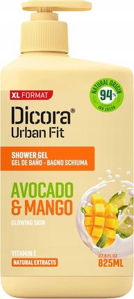 Dicora Urban Fit Żel Do Kąpieli Awokado I Mango 825ml