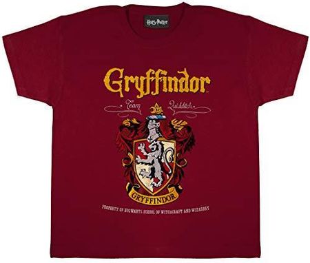 Popgear Chłopięca koszulka Harry Potter, Burgund, 7-8 Lata