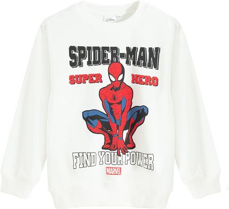 Cool Club, Bluza chłopięca, cienka, biała, Spider-Man