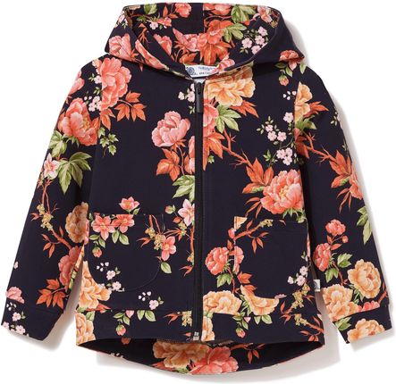 Bluza dresowa z kapturem zapinana na suwak Spring Flowers