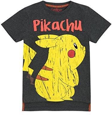 Koszulka Pokemon | Koszulka chłopięca z Pikachu | Ubrania Pokémon dla Dzieci, wielokolorowa, 122