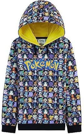 Pokemon dziecięca bluza z kapturem dla nastolatków i chłopców, ciepła, miękka bluza z kapturem, Pikachu, 4-15 lat, oficjalny produkt, pokemon, prezent