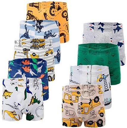 JackLoveBriefs Chłopięce bokserki, bawełna, bielizna dziecięca (2-10 lat, opakowanie 9 sztuk), B4, 4-5 lat