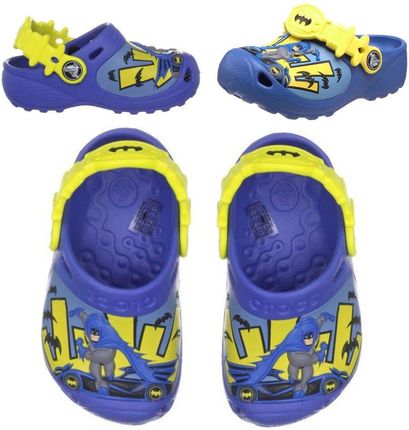 Crocs Kids Classic Caped Crusader Sea Blue Niebieskie klapki dla dzieci z Batmanem Różne rozmiary