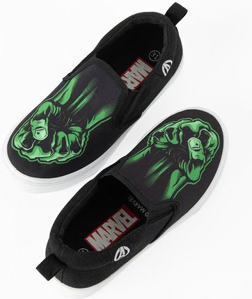 Cool Club, Trampki slip on chłopięce, czarne, Marvel Super Heroes