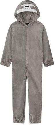 CityComfort Onesie for Kids Super miękka piżama w zwierzątka Ciepły kombinezon dla dziewczynek i chłopców (7-8 lat, Ciemny Beż)