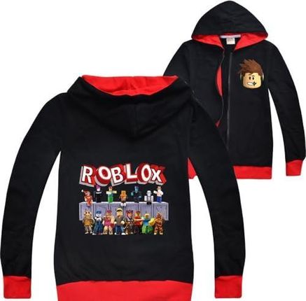 Roblox kurtka chłopięca zamek błyskawiczny sweter nastolatka bluza z kapturem dziewczęca koszulka z długim rękawem bawełna jesień sport topy ubrania d