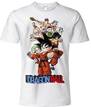 Oficjalna koszulka DragonBall z postaciami Saga White Baby Adult and Boys, Kolor biały, L