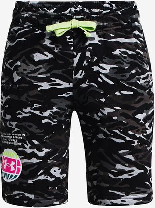 Spodenki chłopięce Under Armour  Rival Fleece ANAML Short-BLK L