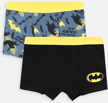 Majtki chłopięce wielokolorowe bokserki 2 pack, licencja BATMAN