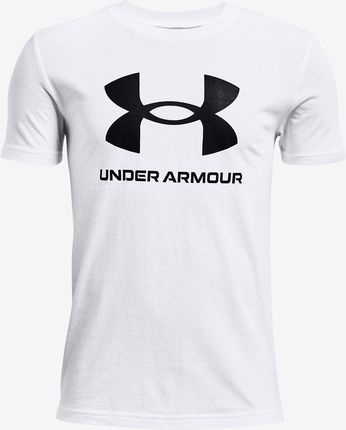 Koszulka chłopięca Under Armour  Sportstyle Logo SS-WHT S