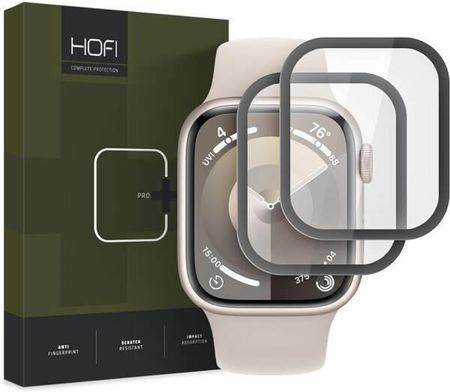 Hofi Szkło Hybrydowe Hybrid Pro+ 2 Pack Apple Watch 7 8 9 41 Mm Black