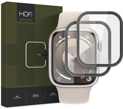 Hofi Szkło Hybrydowe Hybrid Glass Do Apple Watch 7 8 9 41 Mm Czarny