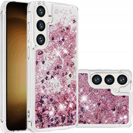 Itel Etui Do Samsung S24 Silikonowe Brokatowe Liquid Glitter Case