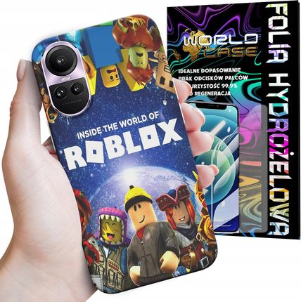 World Case Etui Do Oppo Reno 10 Pro 5G Roblox Gry Bajki Minecraft Among Folia