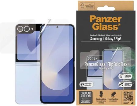 Panzerglass Zestaw Folii Ultra Wide Fit Tpu I Szkła Hartowanego Classic Glass Do Galaxy Z Flip6