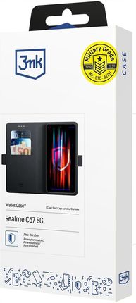 3Mk Etui Wallet Case Do Xiaomi Realme C67 5G Czarny - zdjęcie 3