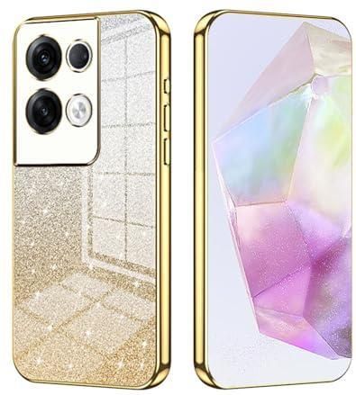 SEAHAI Cover Con Finestra Per Oppo Reno 8 Pro 5G - Custodia A Libro Traslucida Con Supporto, Magnetica, Arancione - copertina