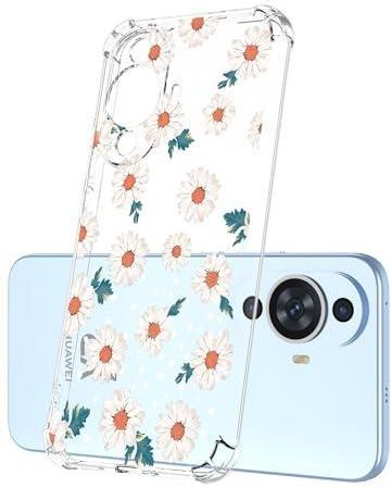 Cover XINYEXIN Per Huawei Nova 12 SE, Trasparente Con Disegno White Dog