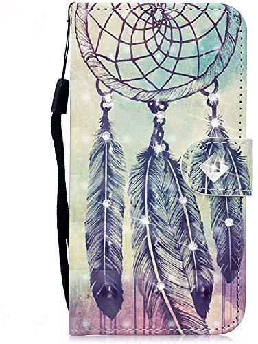 LEMAXELERS Custodia Huawei P40 Cover Portafoglio,Huawei P40 Custodia Simpatico Sorriso in Pelle PU retrò Wallet Shock-Absorption Magnetica Supporto Leather Flip Cover,HX Smile Green