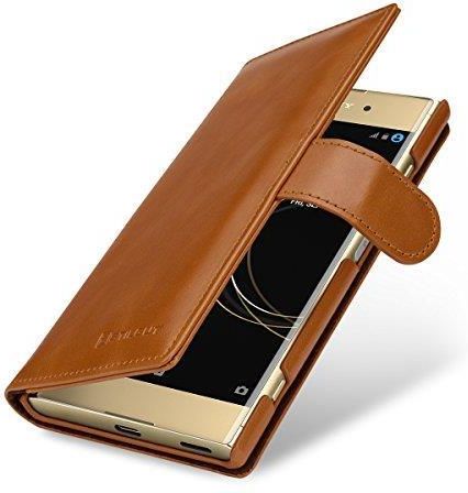 Cadorabo Custodia Flip In Pelle Finta Per Sony Xperia XA1 Plus - Colore Bruno Caffè, Chiusura Magnetica