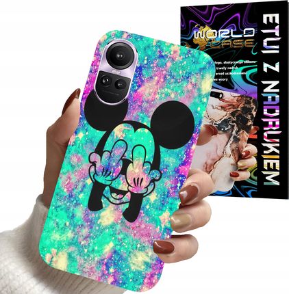 World Case Etui Case Do Oppo Reno 10 Pro 5G Myszka Minnie Damskie Plecki