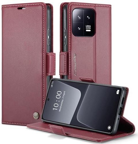 Case Protettiva Antiurto XINYEXIN Cover Per Motorola Moto G32, Traslucida Custodia Antiurto Antigraffio Con Supporto Anello A 360°, PC TPU Bumper Case - Nero Rosso Bordi Rialzati Schermo E Fotocamera