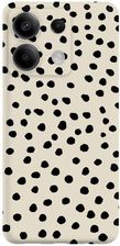 Pieceofcase Etui Czarne Matowe Z Nadrukiem Xiaomi Redmi Note 13 Pro 4G Kropki Boho
