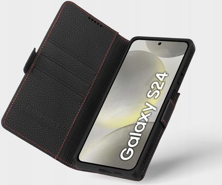 Erbord Skórzane Etui Leather Wallet Do Galaxy S24 Portfel Pokrowiec Case - zdjęcie 2