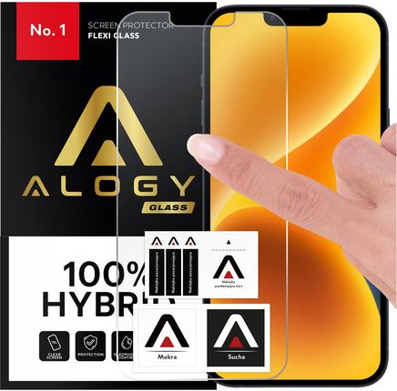 Alogy Szkło Hybrydowe Do Apple Iphone 13 Mini Na Ekran Flexi Glass 9H Case Friendly Płaskie