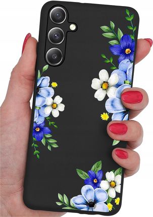 Krainagsm Etui Do Samsung Galaxy S24 Plus Silikonowe Matt Case Szkło 9H