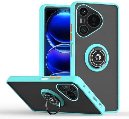 KEYSION Shockproof Case for Huawei Pura 70 Ultra P70 Pro Slide Camera Protection Ring Stand Phone Cover for Huawei Pura 70 Pro+ – buy at low prices in the online store