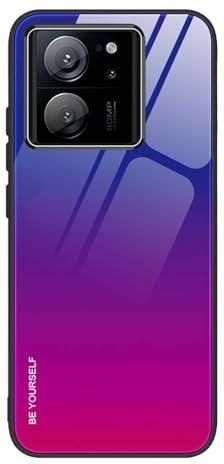 Cover SEAHAI Per Xiaomi 13 Lite 5G – Custodia Ultra Sottile TPU Gradiente, Morbida E Antiurto (Rosa/Verde)