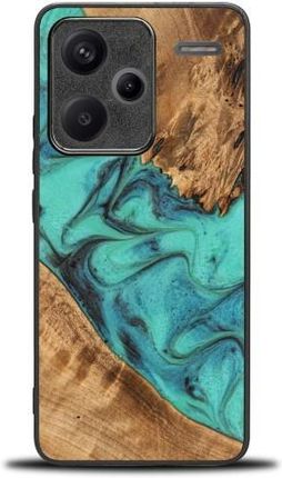 Bewood Drewniane Etui Unique Turquoise Do Xiaomi Redmi Note 13 Pro 5G