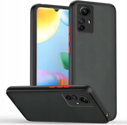 Itel Etui Do Xiaomi Redmi 12S Matowe Silikon Ochrona Aparatu Ramka Case Szkło