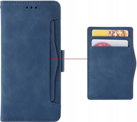 EASSGU Custodia per Nokia C12 (6.3 Inches) Pelle PU Flip Folio Cover con Interruttore Magnetico, [3 Slot Schede] [1 Portafoglio] Case - Blu