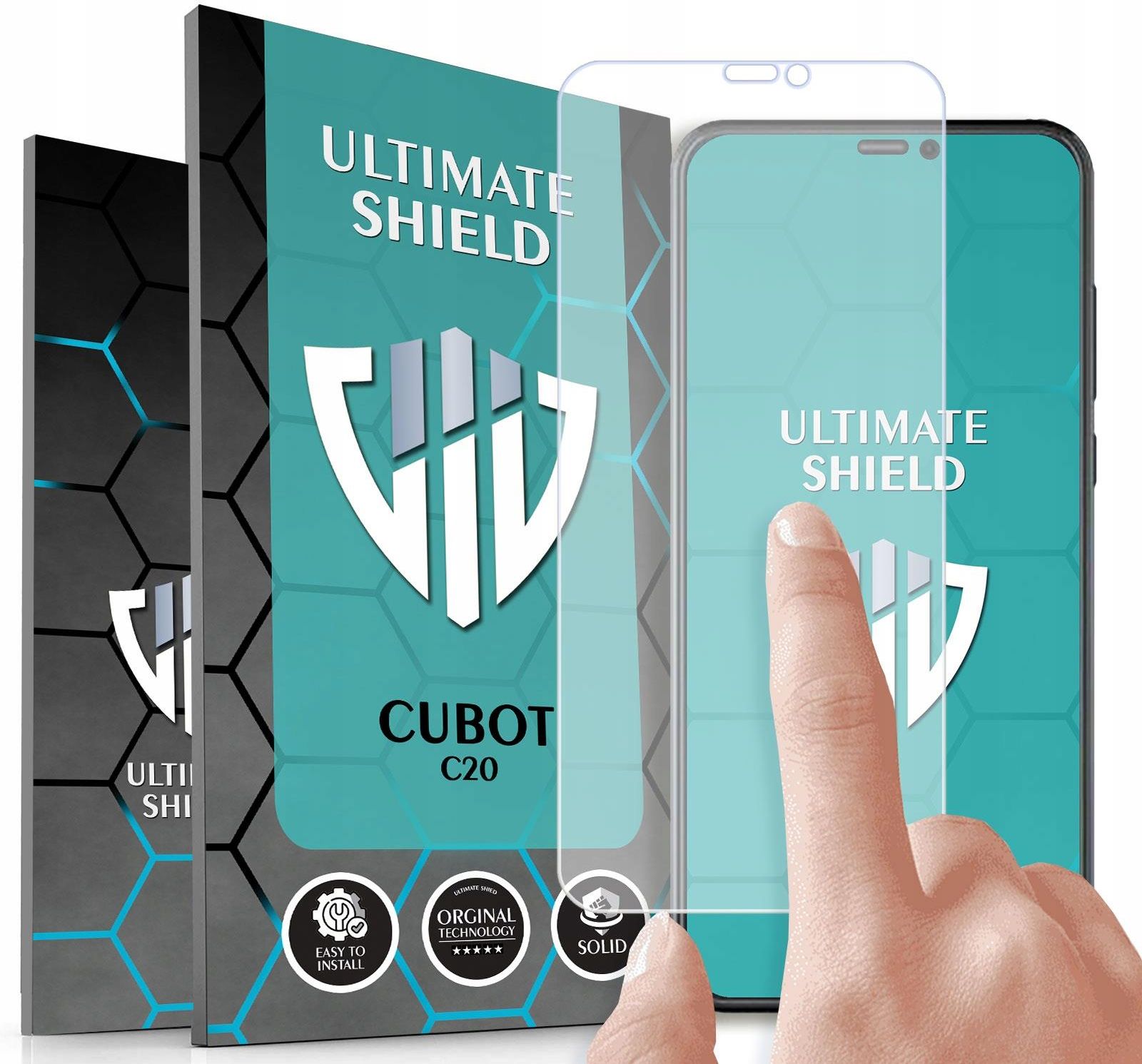 Ultimate Shield Szkło 5D Na Cały Ekran Telefonu Do Cubot C20 Nietłukące ...