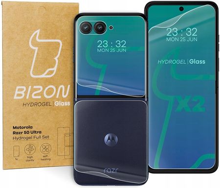 Bizon Folia Hydrożelowa Na Tył I Przód Motorola Razr 50 Ultra Hydrogel