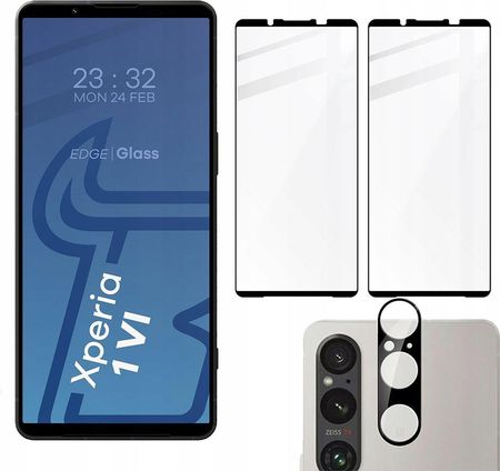 Bizon 2X Szkło Ochronne Z Ramką Szybka Na Obiektyw Do Sony Xperia 1 Vi