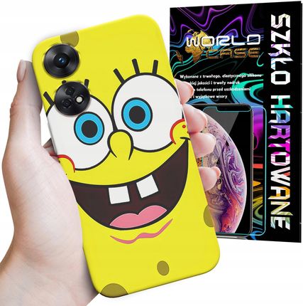 World Case Etui Do Oppo Reno 8T 4G Spongebob Bajki Gry Wybór Plecki Szkło