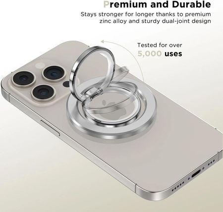 TECH-PROTECT MMR300 MAGSAFE PHONE RING SILVER - zdjęcie 2