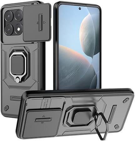 ILING Cover Portafoglio In Pelle PU Per Xiaomi Poco X4 Pro 5G – Grigio, Con Slot E Stand - 2