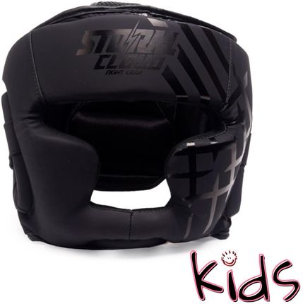 StormCloud Kask Bokserski dla dzieci Lynx Czarno-Czarny