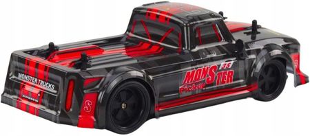 Leantoys Zdalnie Sterowane Auto Pick-Up Rc 1:18 Gumowe Opony Czerwony - zdjęcie 3