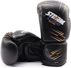 Zdjęcie StormCloud Rękawice bokserskie StarFall Czarno-Żółte - Prochowice